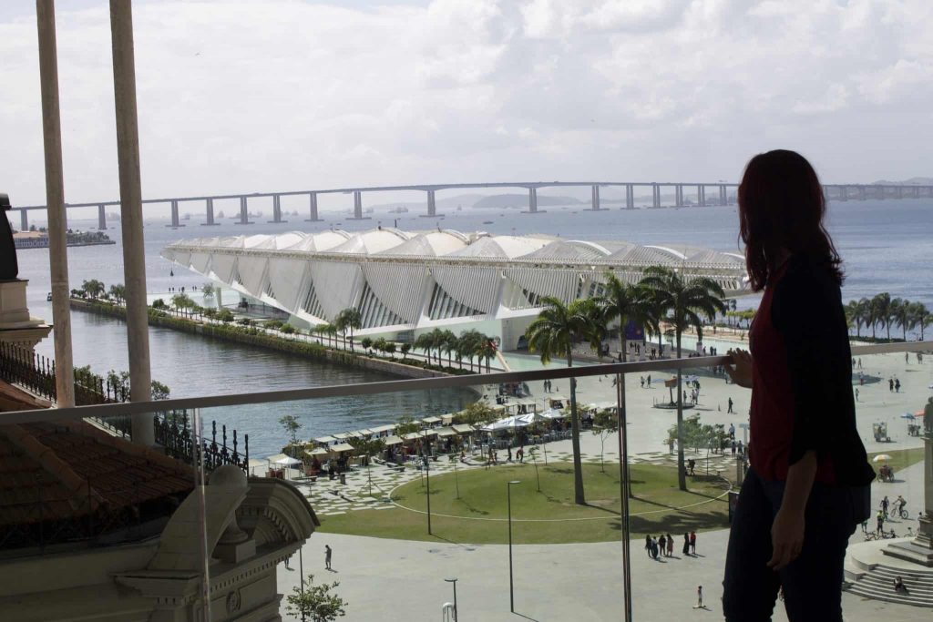 Vista do terraço do Museu de Arte do Rio