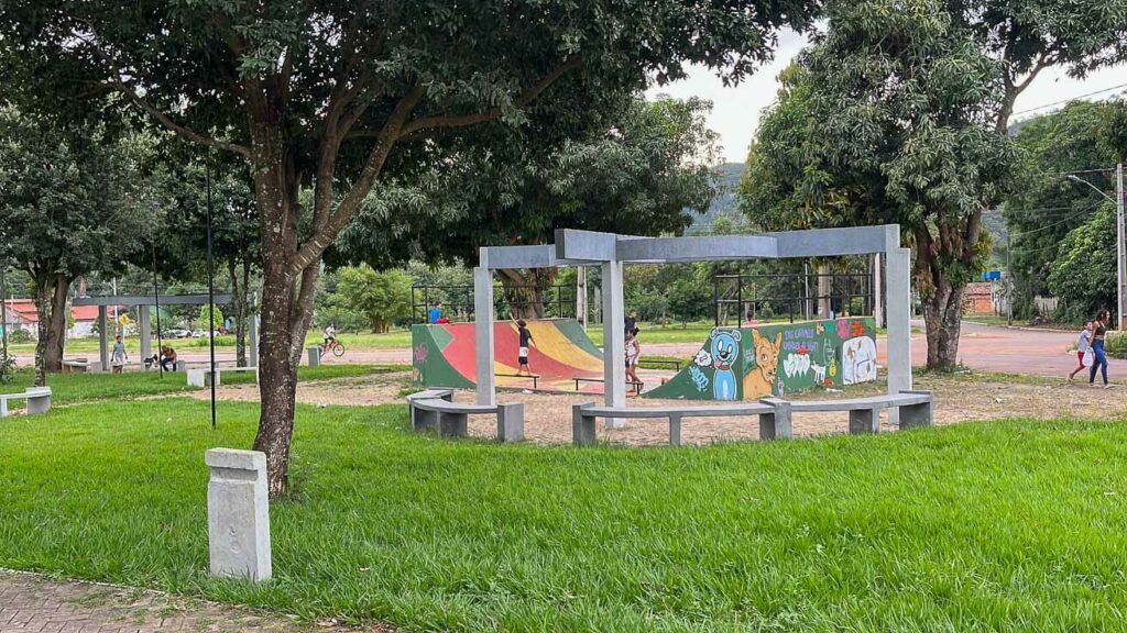 Praça Vereador Tarcísio Machado. Centro de taquaruçu