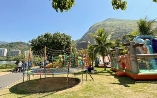 Rio de Janeiro com crianças - brinquedos da Lagoa Rodrigo de Freitas