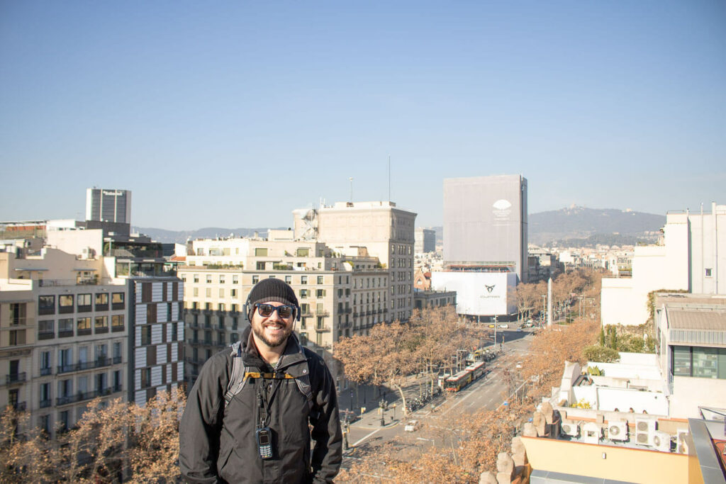 Vista do Terraço da Casa Milà em Barcelona Espanha