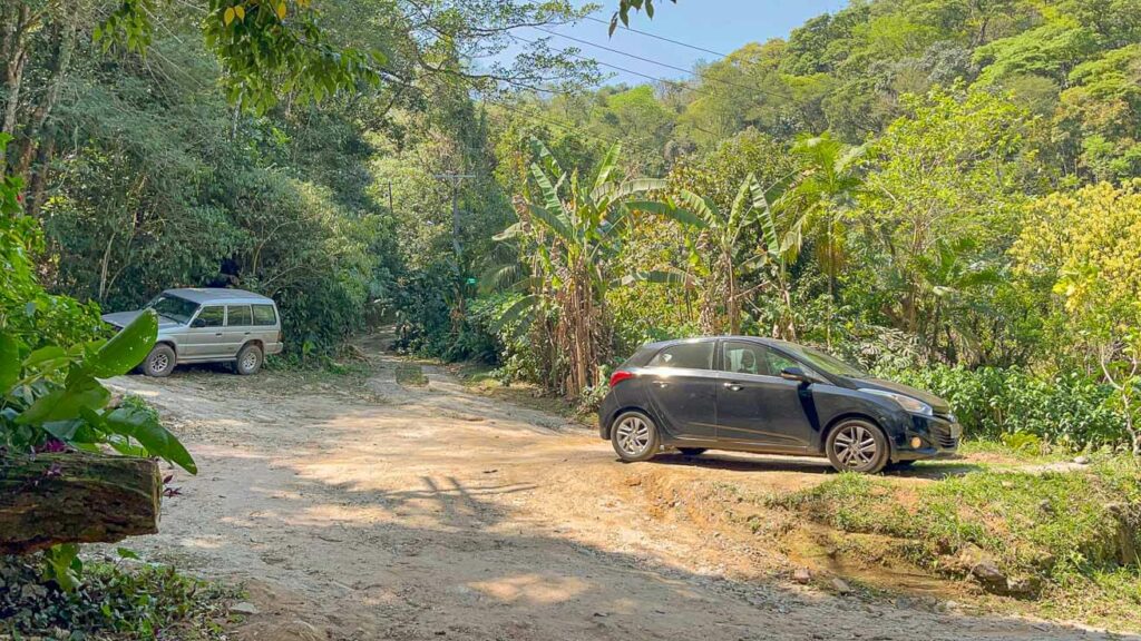 Ponto de estacionamento Cachoeira 7 Quedas