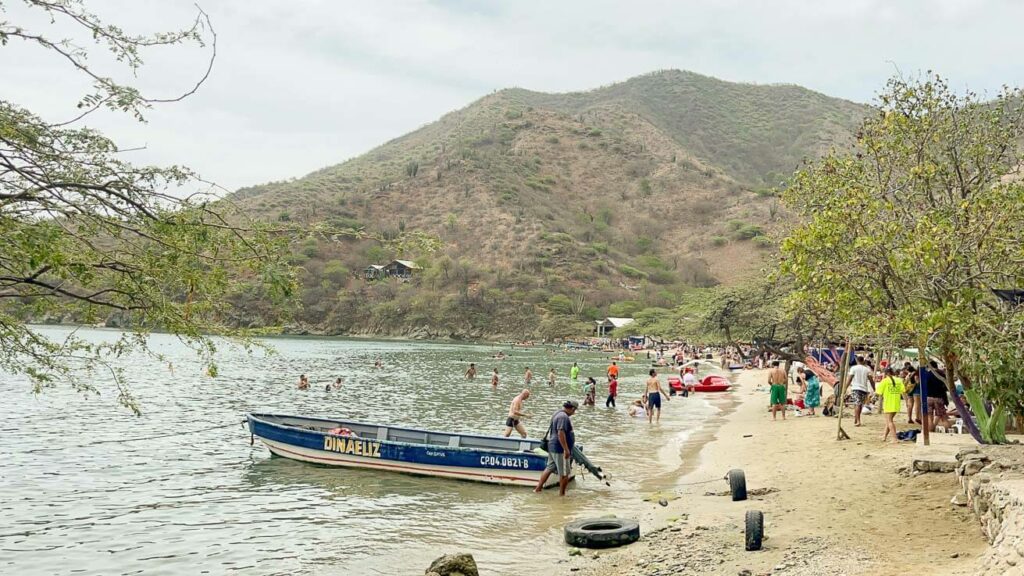 Praia Grande em Santa Marta Colômbia