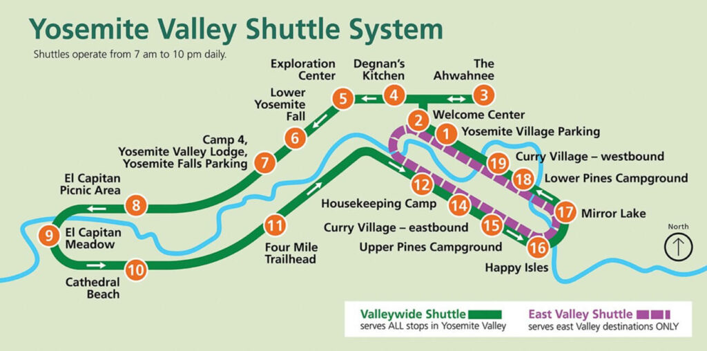 Yosemite Shuttle - ônibus de transporte